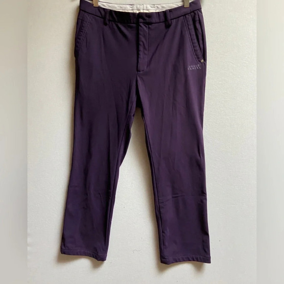 Louis Castel golf purple straight leg pants Sz 33 - Picture 1 of 10